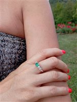 Ringe Crivelli Dame in Gold Smeraldo 0.74 Ct 320-R1618 - 320-R1618